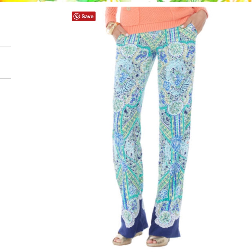 Lilly Pulitzer Philippa Palazzo Pant Escape Artist